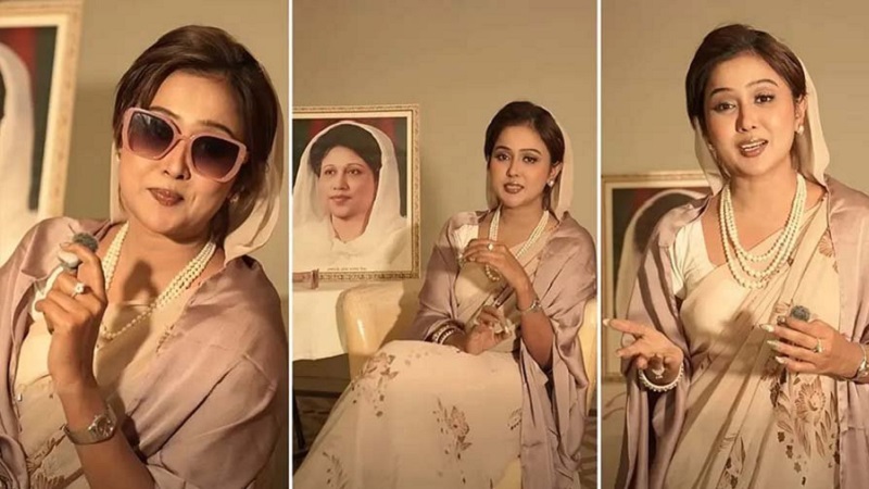 খালেদা জিয়ার সাজে চমক, মন্তব্যের ঝড় (ভিডিও)